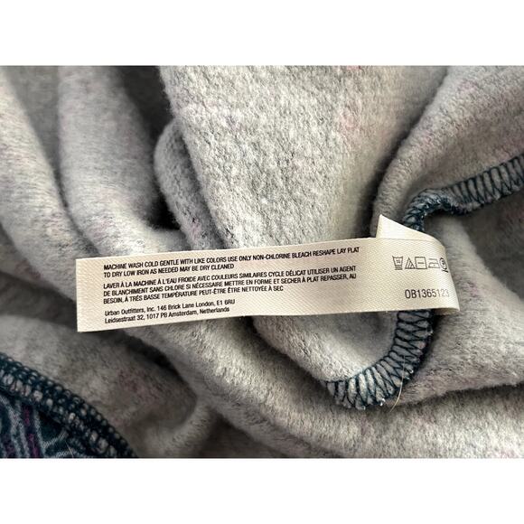 Daily Practice Sz S Puff Sleeve Sweatshirt Green Crewneck Boho Boxy Casual Comfy - Picture 13 of 14